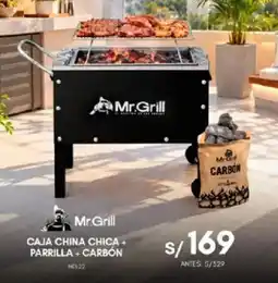 La Curacao Mr.Grill caja china chica + parrilla + carbón oferta