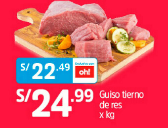 Plaza Vea Guiso tierno de res oferta