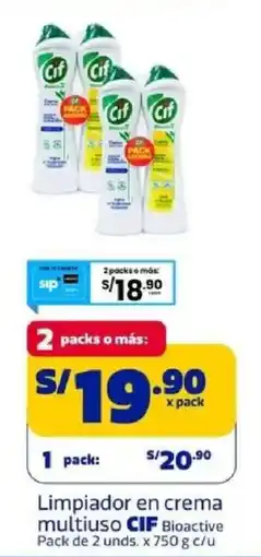 Makro Cif limpiador en crema multiuso bioactive oferta