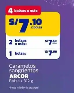 Makro Arcor caramelos sangrientos oferta