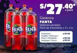 Makro Fanta gaseosa sabores variados oferta