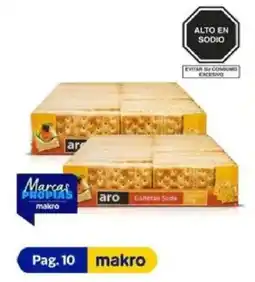 Makro aro galletas soda oferta