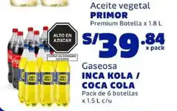 Makro Inca kola coca cola gaseosa oferta
