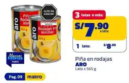 Makro Aro piña rodajas oferta