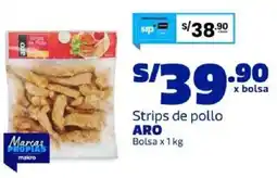 Makro Aro strips de pollo oferta