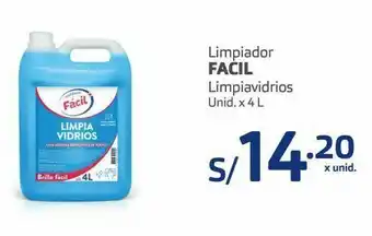 Makro Limpiador facil limpiavidrios 4l oferta