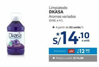 Makro Limpiatodo dkasa 4l oferta