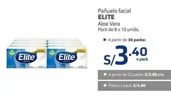 Makro Pañuelo facial elite aloe vera pack de 8 x 10un oferta