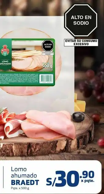 Makro Lomo ahumado braedt pqte x 500g oferta