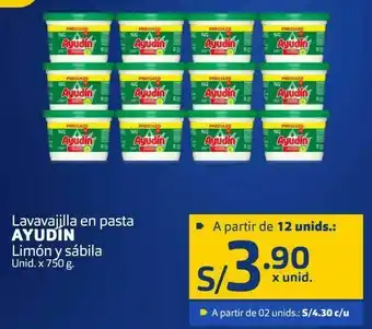 Makro Lavavajilla en pasta ayudín 750g oferta