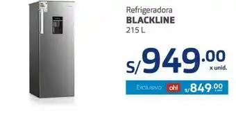 Makro Refrigeradora blackline 215l oferta