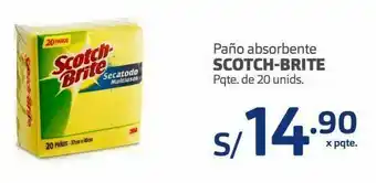 Makro Paño absorbente scotch brite 20un oferta