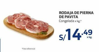 Makro Rodaja de pierna de pavita congelada x kg oferta