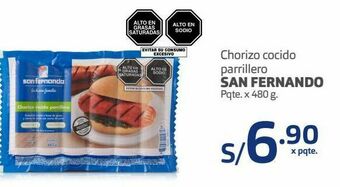 Makro Chorizo cocido parrillero san fernando pqte. x 480 g. oferta