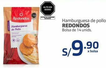 Makro Hamburguesa de pollo redondos bolsa de 14 unids. oferta