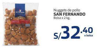 Makro Nuggets de pollo san fernando bolsa x 2 kg. oferta