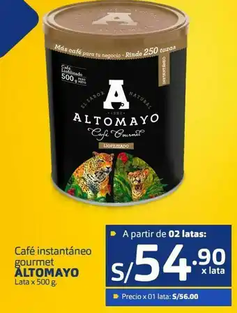 Makro Café instantáneo gourmet altomayo lata x 500 g oferta