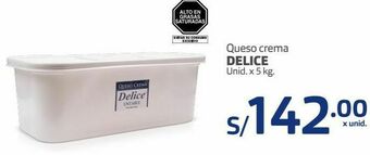 Makro Queso crema delice unid. x 5 kg. oferta