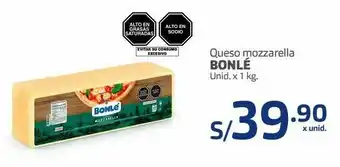 Makro Queso mozzarella bonlé unid. x 1 kg. oferta