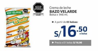 Makro Crema de leche bazo velarde bolsa x 946 ml. oferta