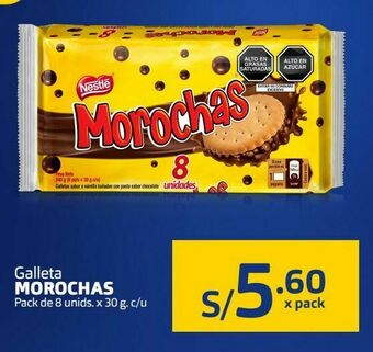 Makro Galleta morochas pack de 8 unids. x 30 g. c/u oferta
