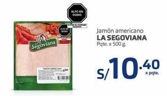 Makro Jamón americano la segoviana pqte. x 500 g. oferta