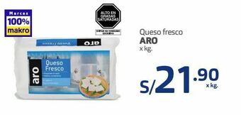 Makro Queso fresco aro x kg. oferta