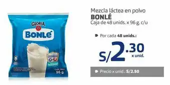 Makro Mezcla láctea en polvo bonlé caja de 48 unids. x 96 g. c/u oferta