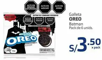 Makro Galleta oreo batman pack de 6 unids oferta