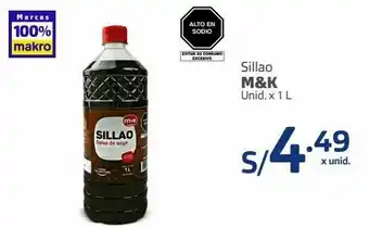 Makro Sillao m&k unid. x 1 l oferta