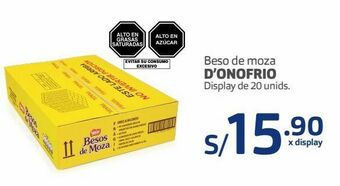 Makro Beso de moza d’onofrio display de 20 unids. oferta