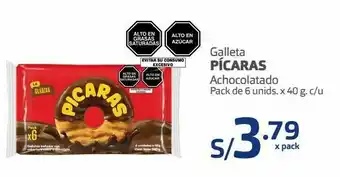 Makro Galleta pícaras achocolatado pack de 6 unids. x 40 g. c/u oferta