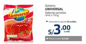 Makro Gelatina universal sabores variados unid. x 150 g. oferta