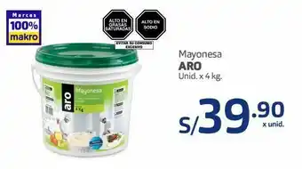 Makro Mayonesa aro unid. x 4 kg. oferta