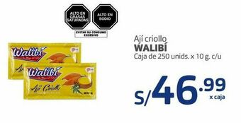 Makro Ají criollo walibí caja de 250 unids. x 10 g. c/u oferta