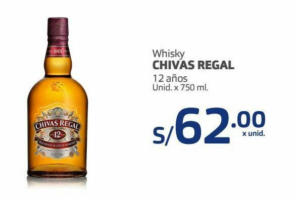 Makro Whisky chivas regal 12 años unid. x 750 ml. oferta