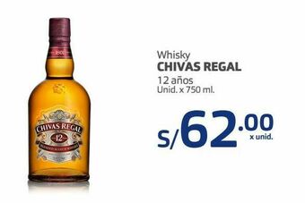 Makro Whisky chivas regal 12 años unid. x 750 ml. oferta