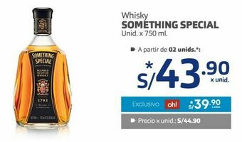 Makro Whisky something special unid. x 750 ml. oferta