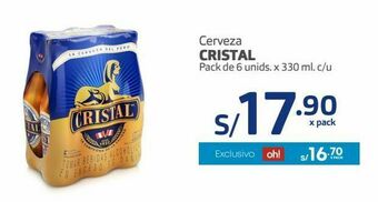 Makro Cerveza cristal pack de 6 unids. x 330 ml. c/u oferta