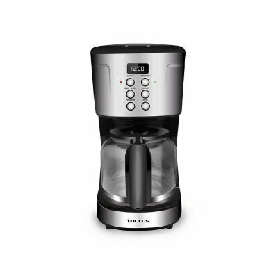 Cafetera 12 tazas 900 w plateada florencia oferta en Tottus