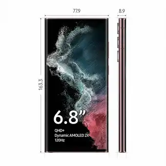 Tottus Galaxy s22 ultra 12g 256gb rojo oscuro oferta