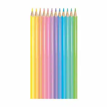 Tottus Lápices de colores pastel color'peps x12 est cart oferta