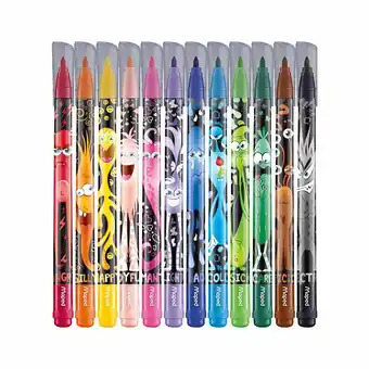 Tottus Plumones colorpeps monster x12 estuche carton oferta
