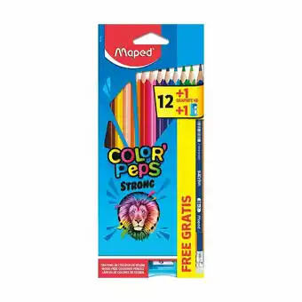 Tottus Lápices colores colorpeps strong x12 + 1bp + 1tc gratis est de cart oferta