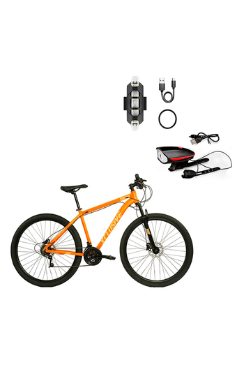 Tiendas EFE Bicicleta aluminio xclusive aro 29" nn f. disco hidráulico + kit de luces delanteras rojo y traseras blanco oferta