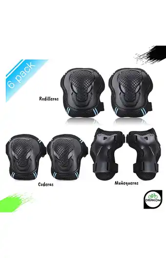 Tiendas EFE Kit de proteccón para niños talla m azul oferta