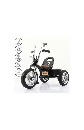 Tiendas EFE Triciclo musical ''chavito'' ligth black oferta