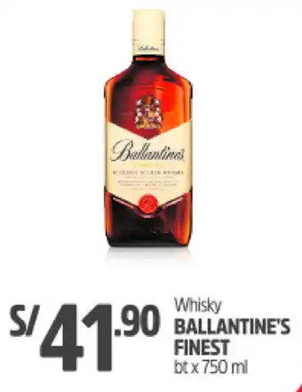 Plaza Vea Ballantine's FInest Whisky 750ml oferta