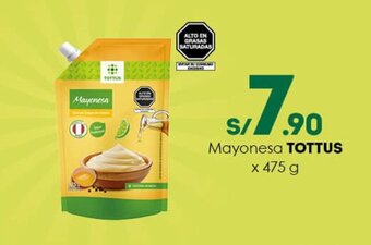 Tottus Mayonesa TOTTUS x 475g oferta