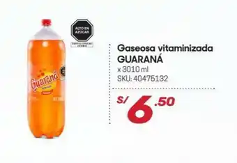 Hiperbodega Precio Uno Gaseosa vitaminizada GUARANA x 3010ml oferta